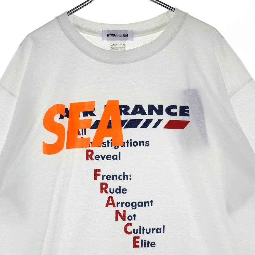 WIND AND SEA(ウィンダンシー) REMAKE LIMITED TEE リメイク リミテッド ロゴ プリント クルーネック 半袖Tシャツ カットソー ホワイト/オレンジ/ネイビー WDS-RMK-01