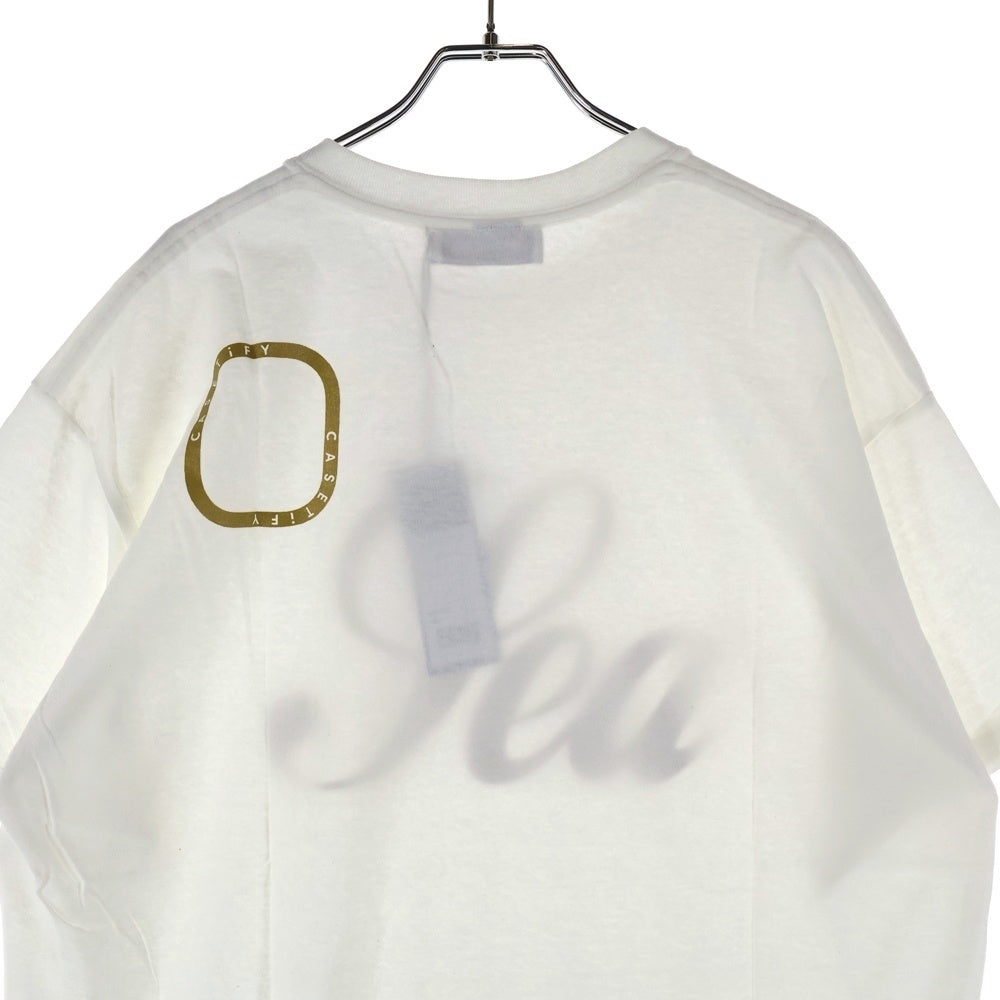 WIND AND SEA(ウィンダンシー) ×CASETIFY WDS INVERT T-SHIRT ケースティファイ ロゴプリント クルーネック 半袖Tシャツ カットソー ホワイト WDS-CSTF-07