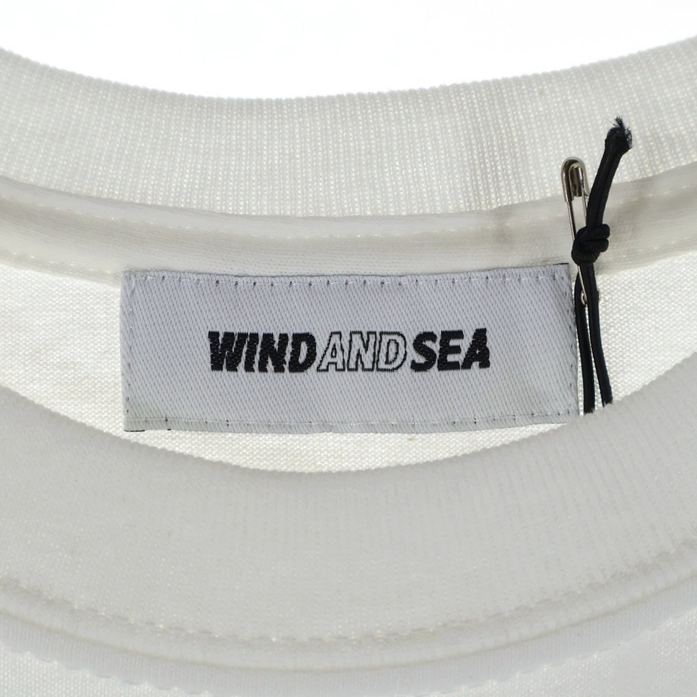 WIND AND SEA(ウィンダンシー) ×CASETIFY WDS INVERT T-SHIRT ケースティファイ ロゴプリント クルーネック 半袖Tシャツ カットソー ホワイト WDS-CSTF-07