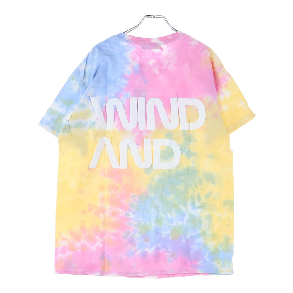 WIND AND SEA(ウィンダンシー) SEA SPC TIE-DYE T-SHIRT タイダイ柄 ロゴプリント クルーネック 半袖Tシャツ カットソー ピンク WDS-CS-225