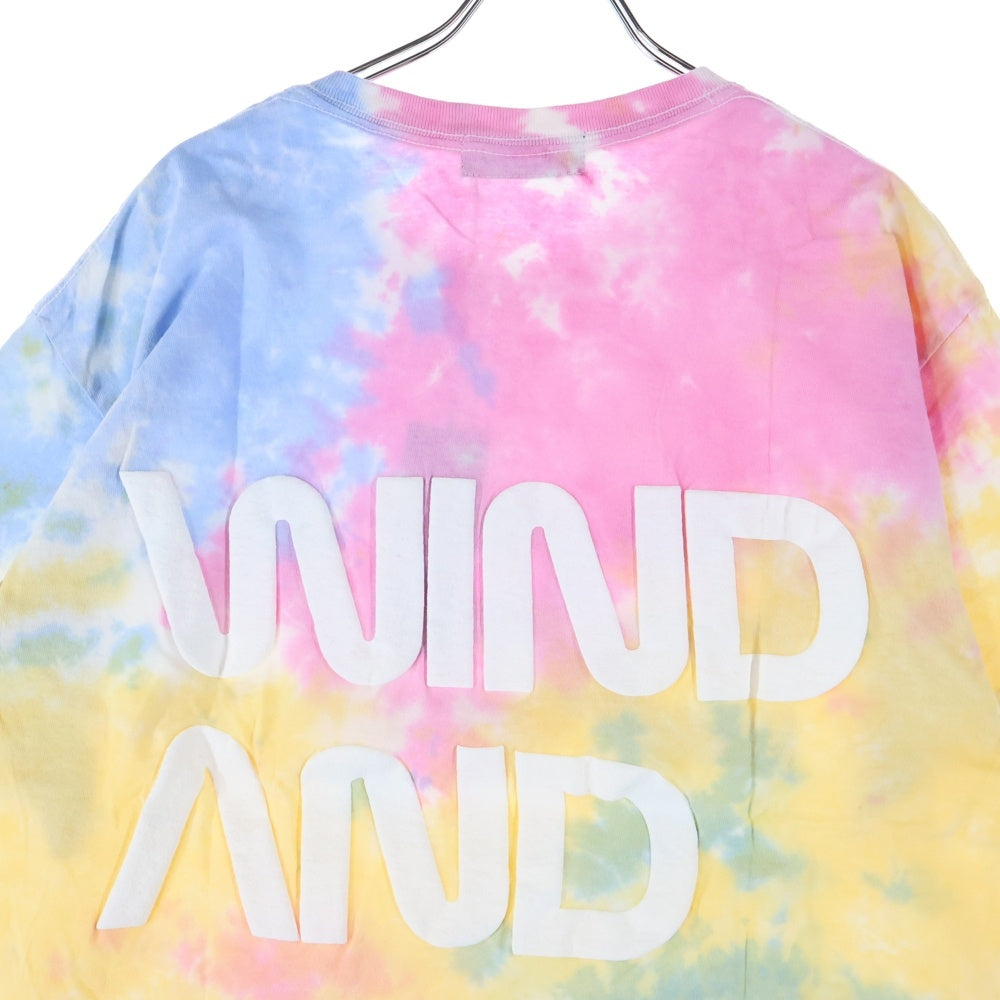 WIND AND SEA(ウィンダンシー) SEA SPC TIE-DYE T-SHIRT タイダイ柄 ロゴプリント クルーネック 半袖Tシャツ カットソー ピンク WDS-CS-225