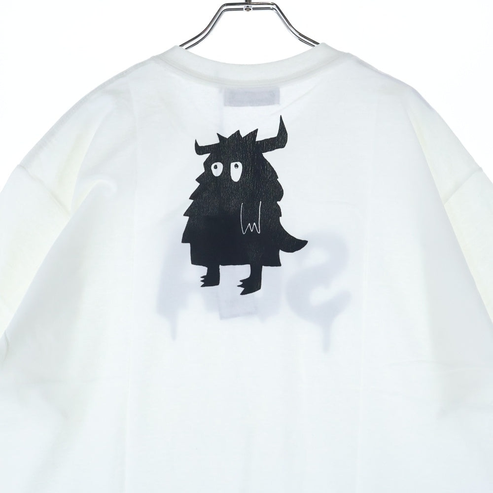 WIND AND SEA(ウィンダンシー) WDS mr.weendan SEA T-SHIRT ドロップ ロゴプリント クルーネック 半袖Tシャツ カットソー ホワイト WDS-KWHR-01
