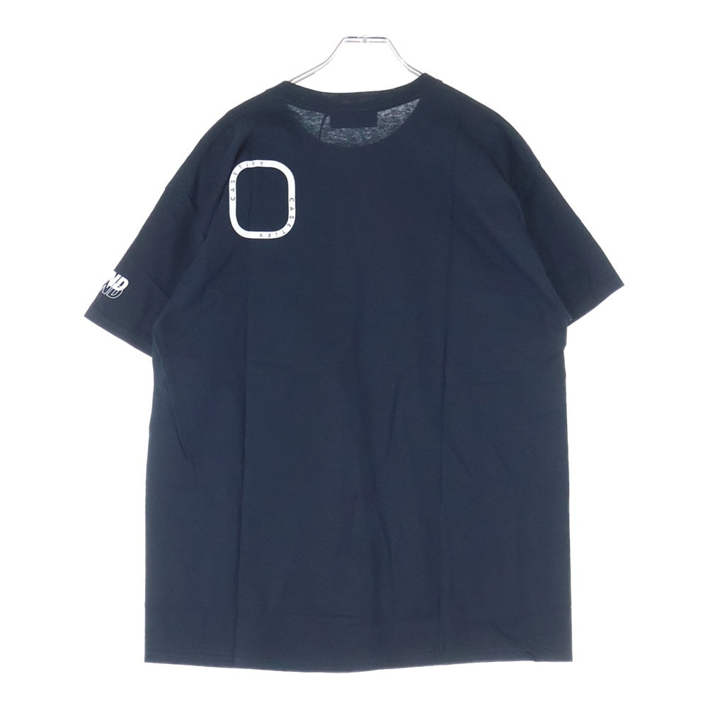 WIND AND SEA(ウィンダンシー) ×CASETIFY WDS INVERT T-SHIRT ケースティファイ ロゴプリント クルーネック 半袖Tシャツ カットソー ブラック WDS-CSTF-03