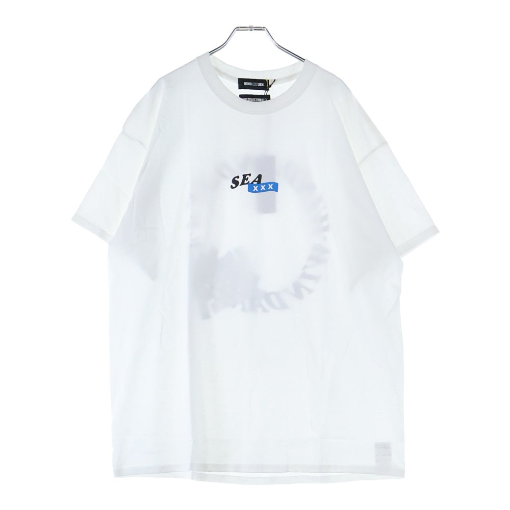 WIND AND SEA(ウィンダンシー) ×GOD SELECTION XXX WDS×XXX circle-xxx T-SHIRT ゴッドセレクション サークルロゴ プリント クルーネック 半袖Tシャツ カットソー ホワイト WDS-XXX-02