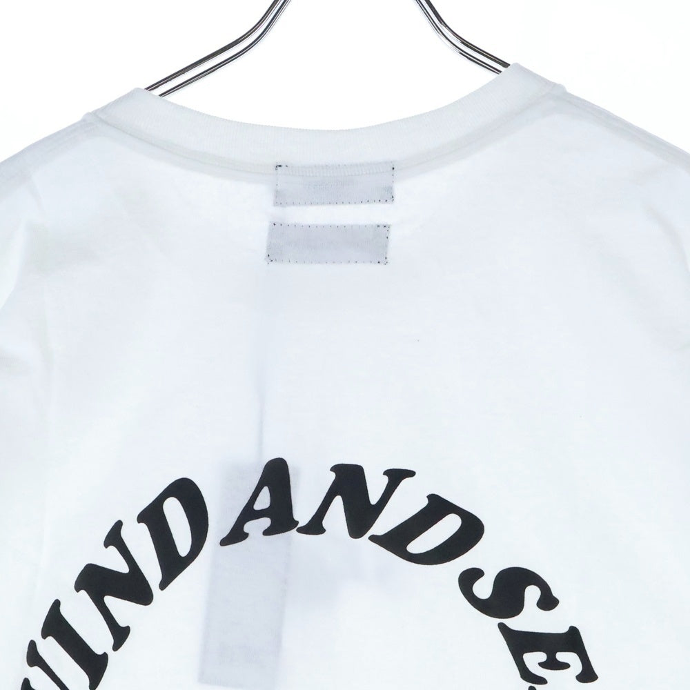WIND AND SEA(ウィンダンシー) ×GOD SELECTION XXX WDS×XXX circle-xxx T-SHIRT ゴッドセレクション サークルロゴ プリント クルーネック 半袖Tシャツ カットソー ホワイト WDS-XXX-02