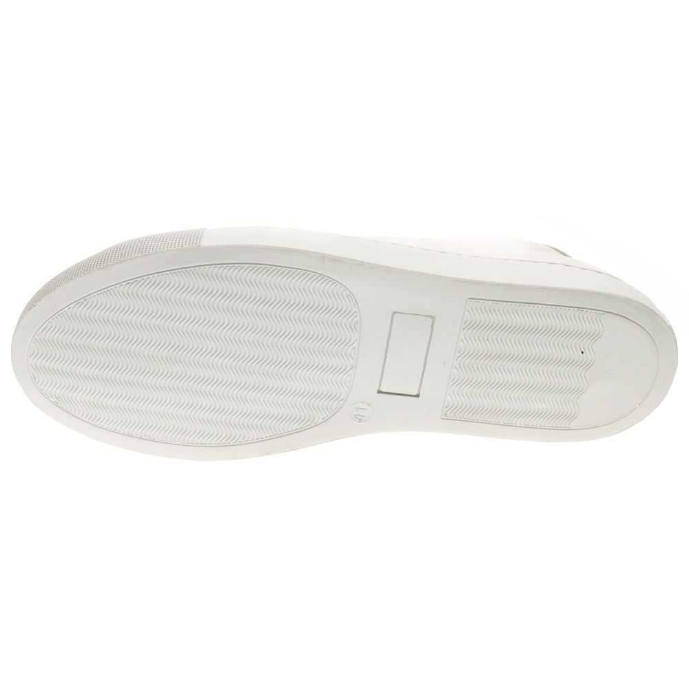 CINZIA ARAIA(チンツィアアライア) サイドジップ レザー ローカットスニーカー ブラック/ホワイト