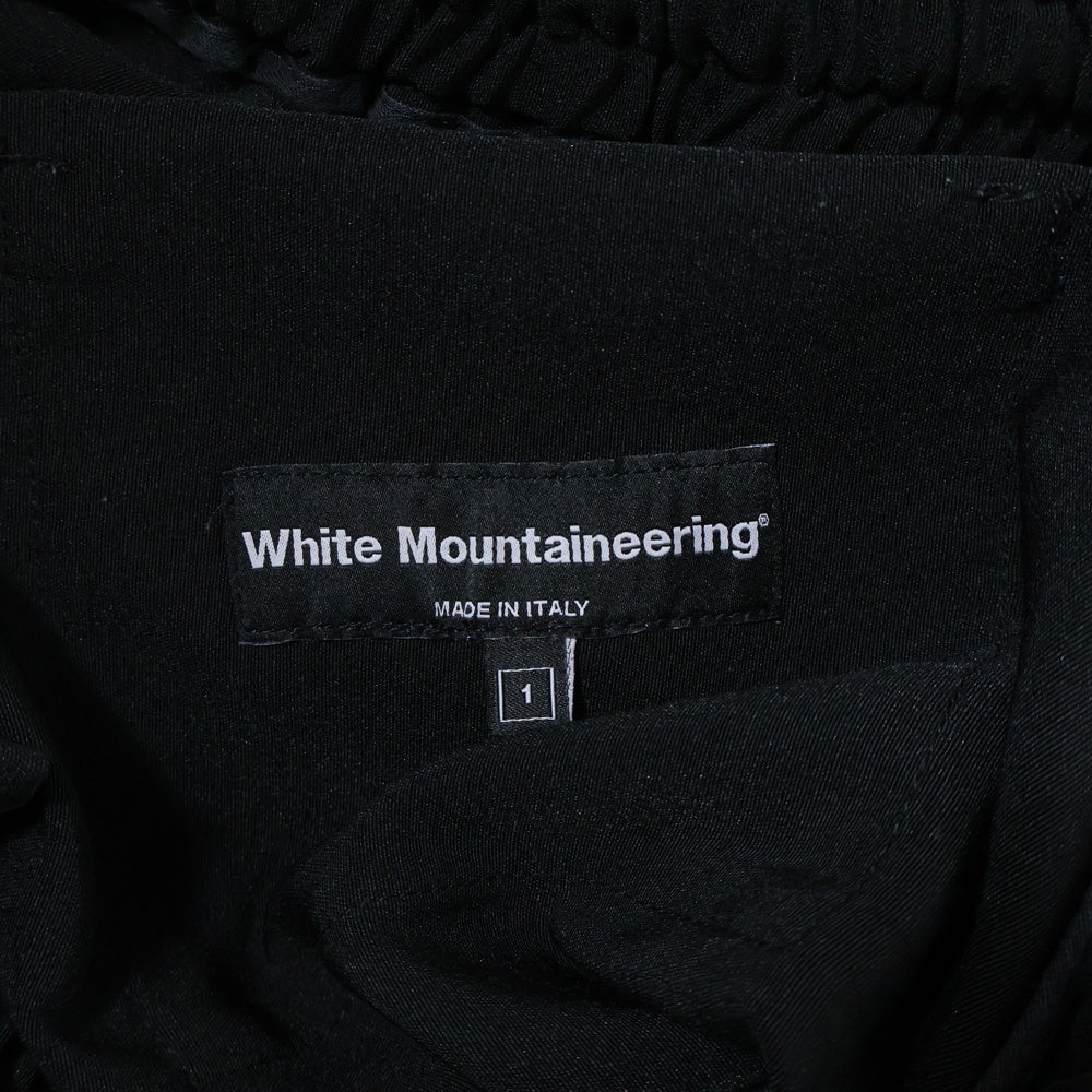 White Mountaineering(ホワイトマウンテニアリング) 18SS STRETCH EASY PANTS ストレッチ イージー パンツ ブラック WM1871411