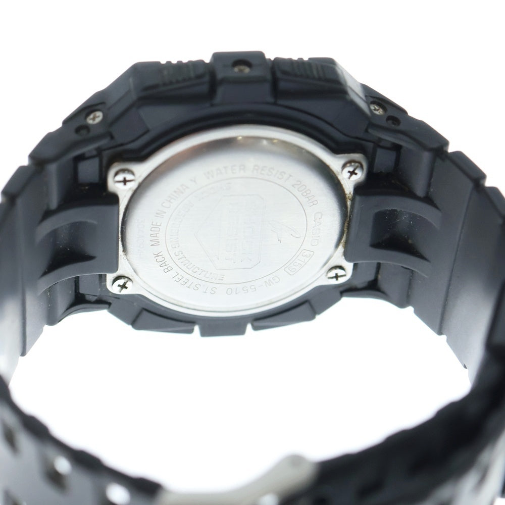 CASIO G-SHOCK(カシオ ジーショック) 5500 SERIES 5500シリーズ タフソーラー マルチバンド6 ワールドタイム デジタル腕時計 ブラック GW-5510-1BJF