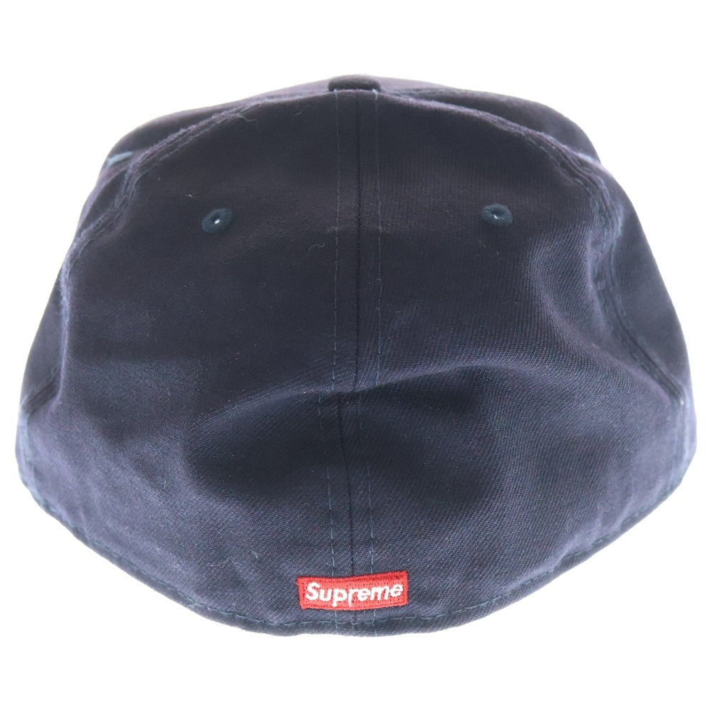 SUPREME(シュプリーム) 18AW ×NEW ERA 59FIFTY Classic Script ニューエラ クラシックスクリプト キャップ 帽子 ネイビー
