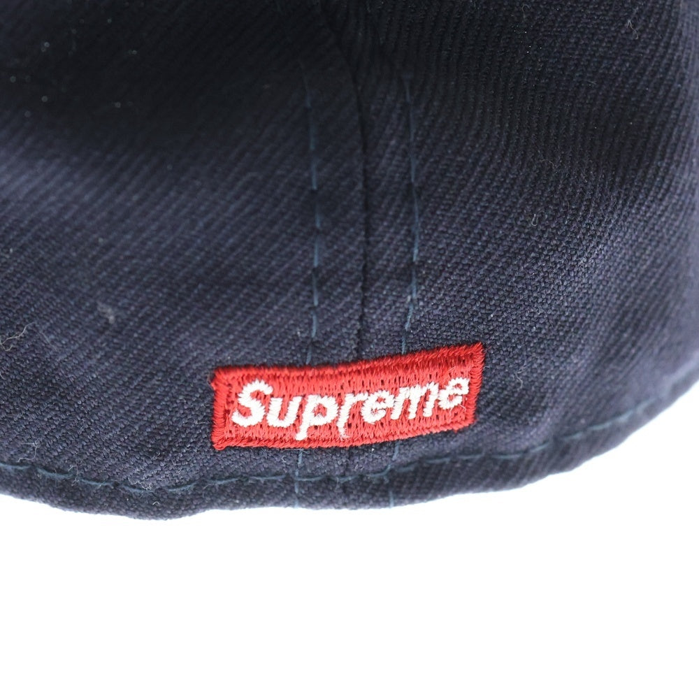 SUPREME(シュプリーム) 18AW ×NEW ERA 59FIFTY Classic Script ニューエラ クラシックスクリプト キャップ 帽子 ネイビー