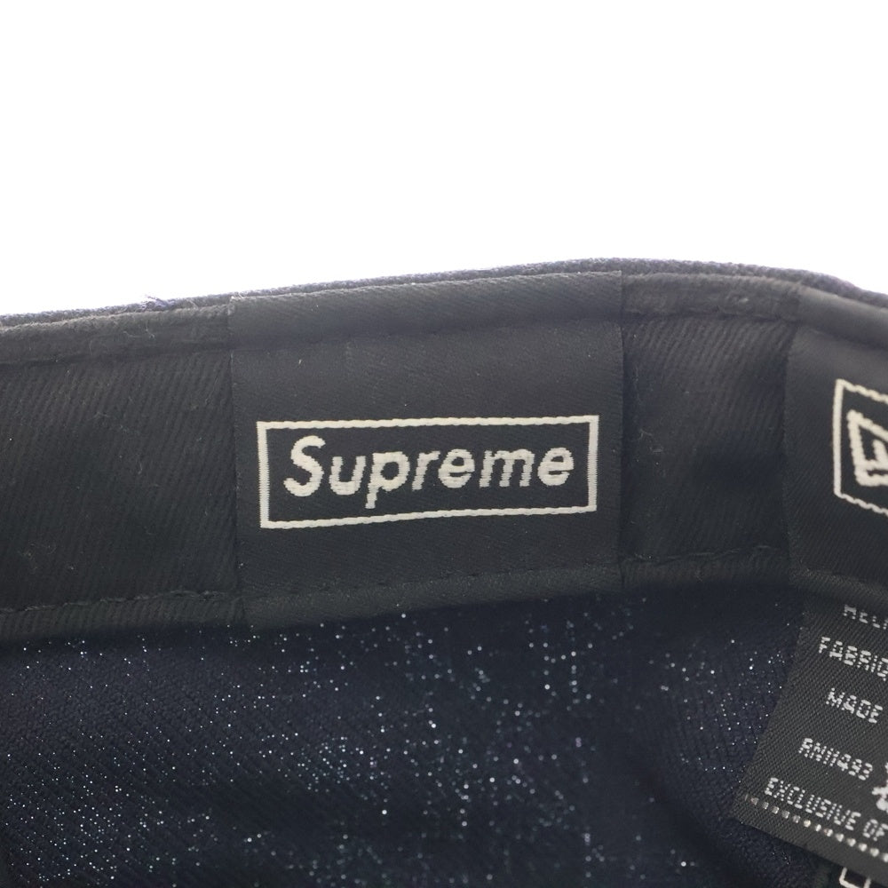 SUPREME(シュプリーム) 18AW ×NEW ERA 59FIFTY Classic Script ニューエラ クラシックスクリプト キャップ 帽子 ネイビー