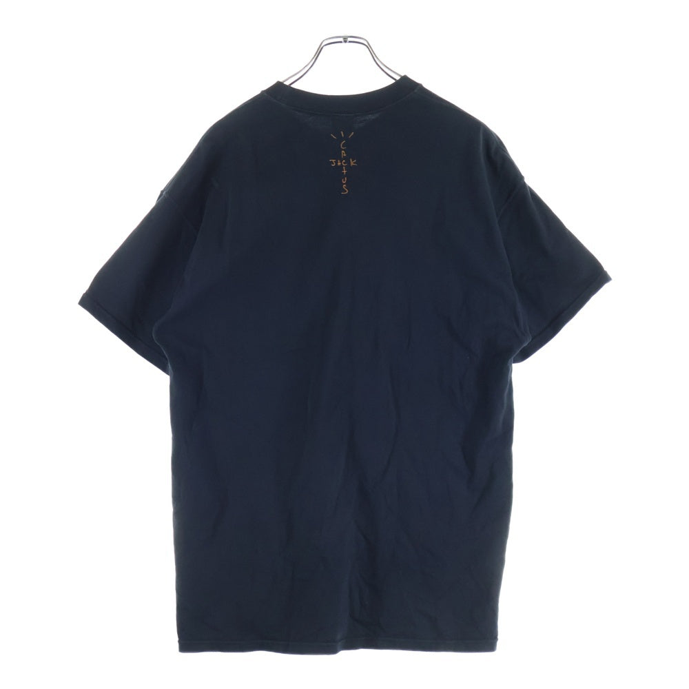 NIKE(ナイキ) 20SS ×TRAVIS SCOTT CACTUS JACK NRG AG TEE トラヴィススコット カクタスジャック ロゴエンブロイダリー 半袖 ポケットTシャツ ブラック CU0460-010