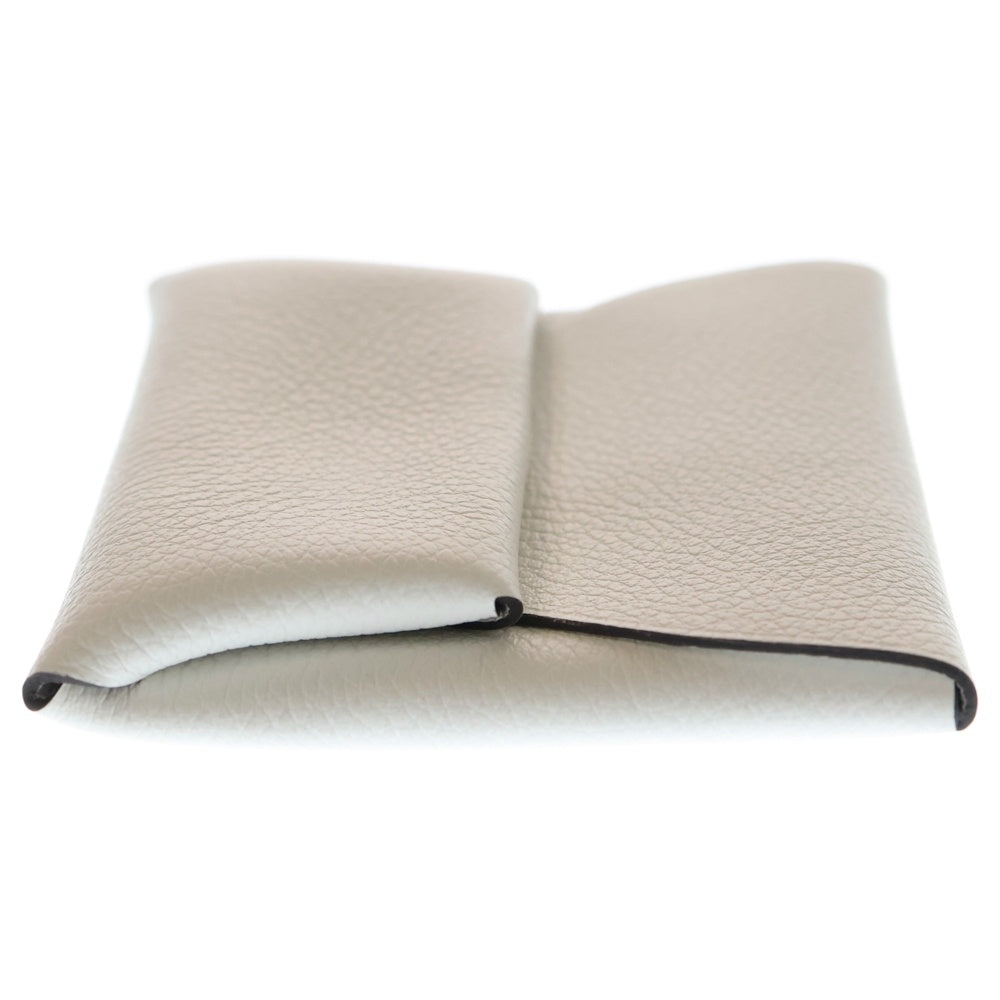 HERMES(エルメス) バスティア ヴォーエプソン グリペール コインケース ホワイト W刻印