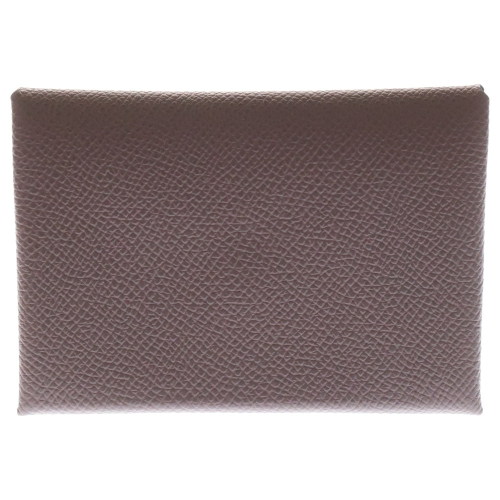 HERMES(エルメス) カルヴィ デュオ セリエボタン レザーコインケース ブラウン B刻印