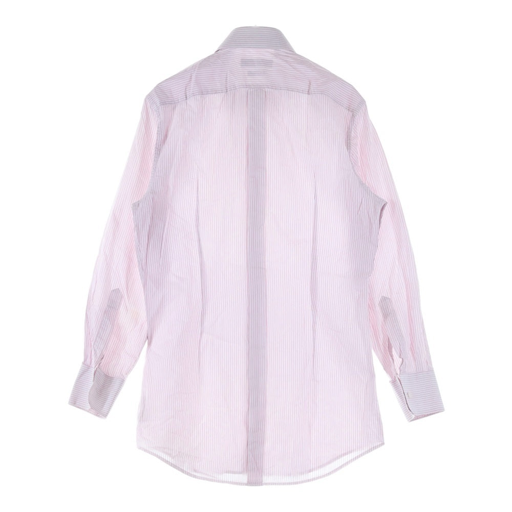 DOLCE & GABBANA(ドルチェアンドガッバーナ) 8B レギュラーカラー ストライプ柄 長袖シャツ レッド