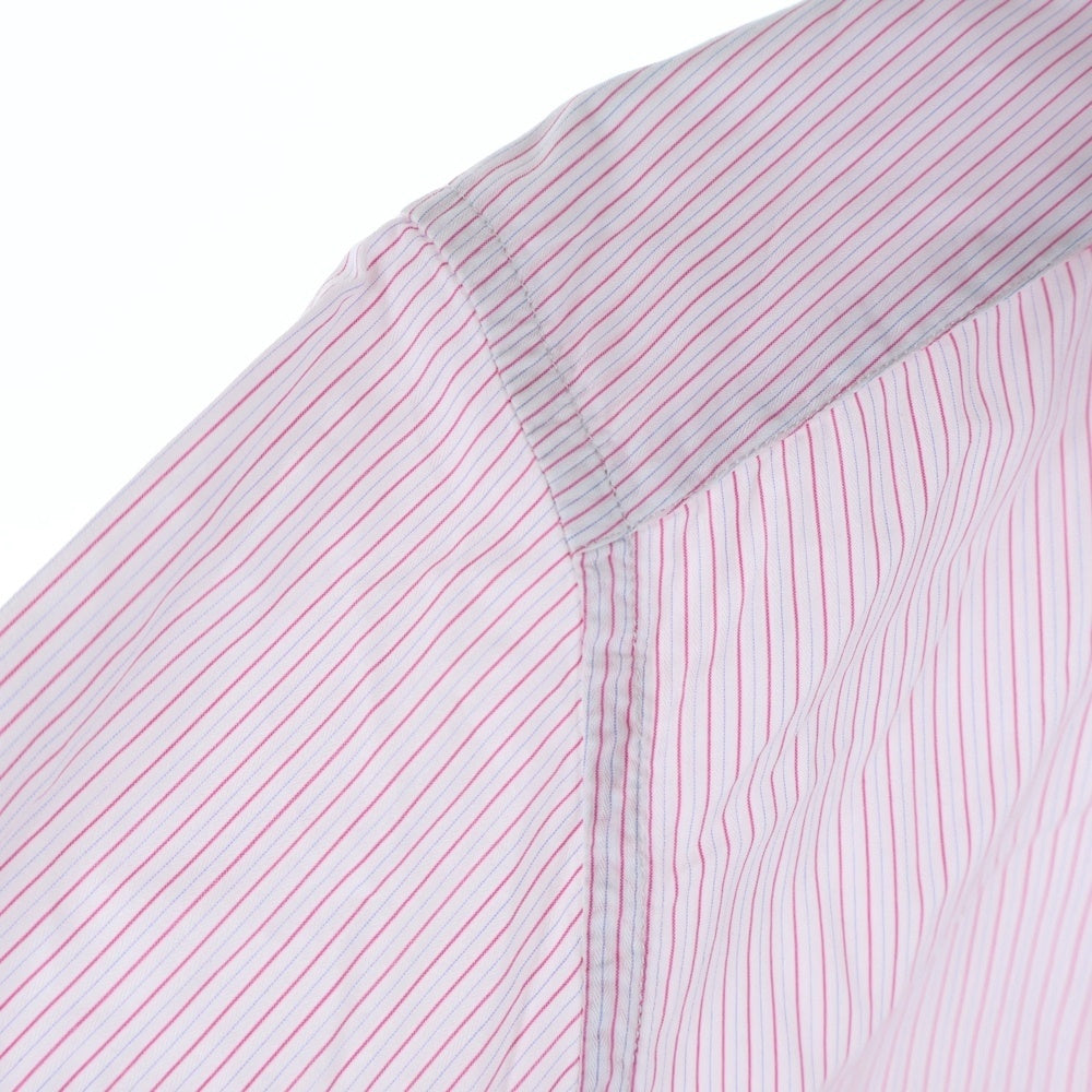 DOLCE & GABBANA(ドルチェアンドガッバーナ) 8B レギュラーカラー ストライプ柄 長袖シャツ レッド