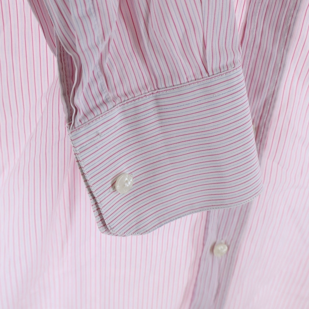 DOLCE & GABBANA(ドルチェアンドガッバーナ) 8B レギュラーカラー ストライプ柄 長袖シャツ レッド