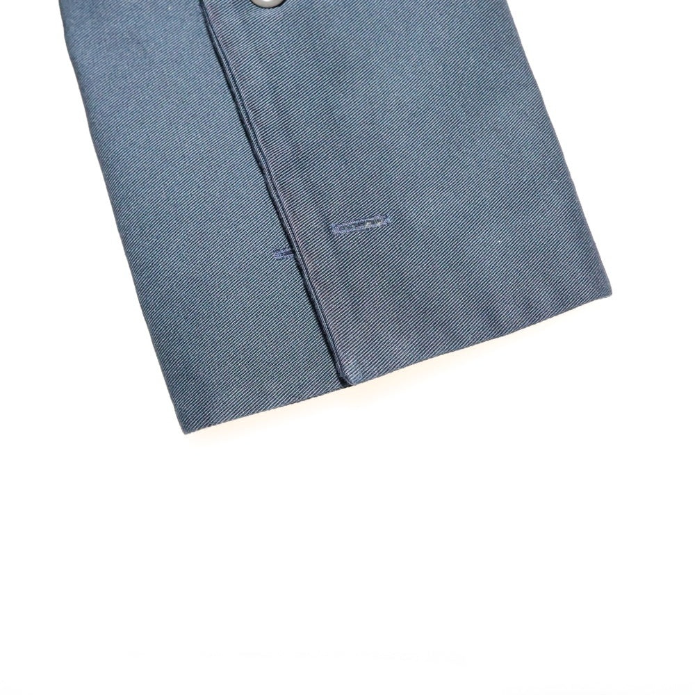 DRIES VAN NOTEN(ドリスヴァンノッテン) 25SS BEADED APPLIQUE SHIRT NAVY ビーデッド アプリケ シュート バックエンブロイダリーデザイン 4B 長袖シャツ ネイビー 251-020754-1473-509