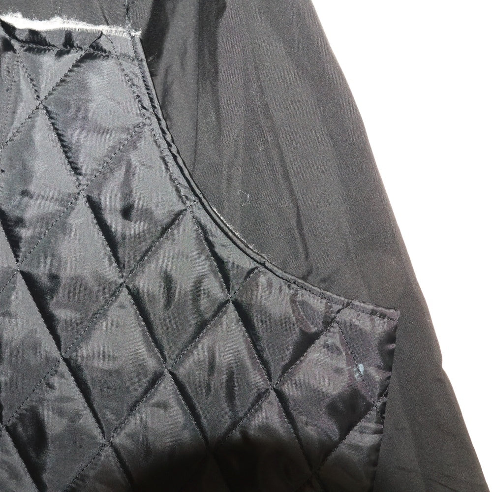 COMME des GARCONS HOMME PLUS(コムデギャルソンオムプリュス) AD2017 キルティング切り替え 7B レギュラーカラー 長袖シャツ ブラック PB-B019