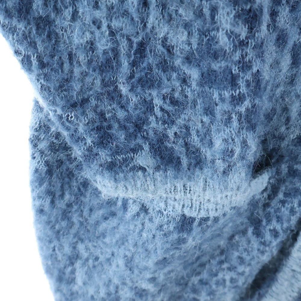NEIGHBORHOOD(ネイバーフッド) 21AW MOHAIR CARDIGAN レオパード柄 モヘヤ混 ニットカーディガン ブルー 212FUNH-KNM04