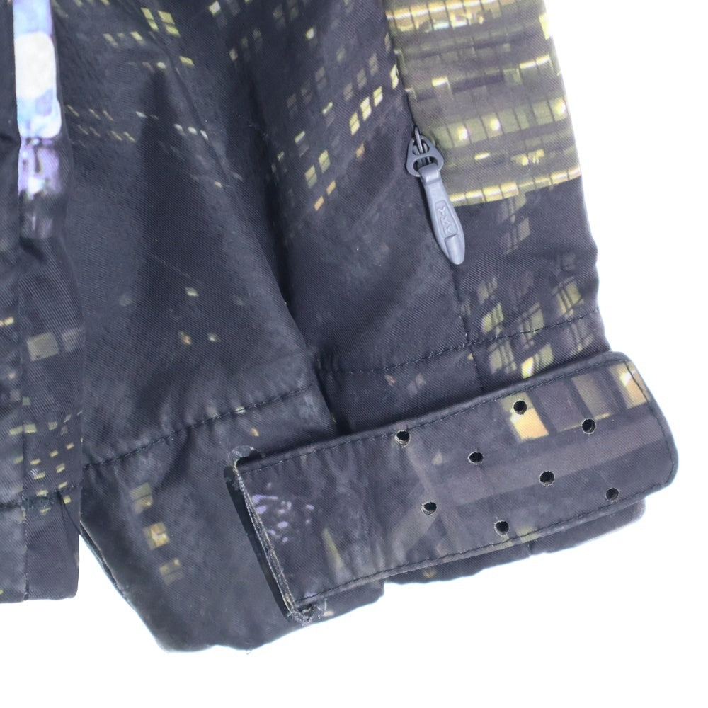 BURTON(バートン) IDIOM 3L JACKET イディオム フォトプリント総柄 ジップアップフーデッドジャケット ブラック