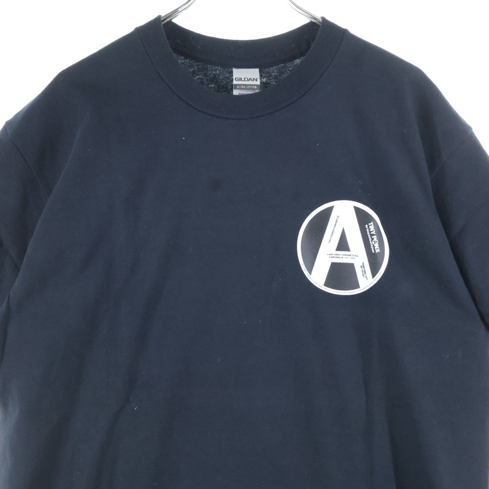 NO BRAND(ノーブランド) TINY PANX ×Fragment design タイニーパンクス フラグメント 両面プリントTシャツ 半袖クルーネックカットソー ブラック