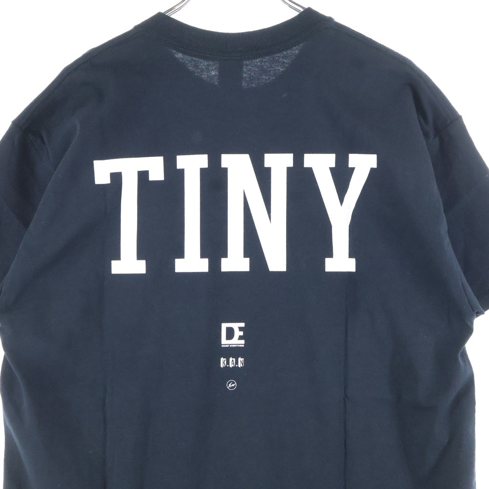 NO BRAND(ノーブランド) TINY PANX ×Fragment design タイニーパンクス フラグメント 両面プリントTシャツ 半袖クルーネックカットソー ブラック