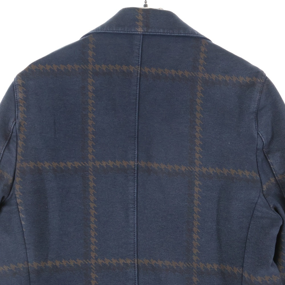 CIRCOLO 1901(チルコロ) チェック柄 シングルテーラードジャケット ネイビー/ブラウン