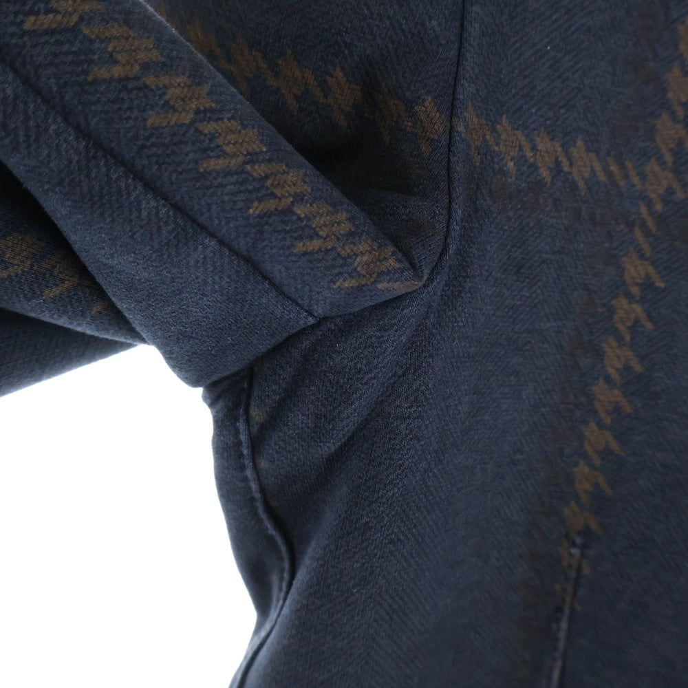 CIRCOLO 1901(チルコロ) チェック柄 シングルテーラードジャケット ネイビー/ブラウン