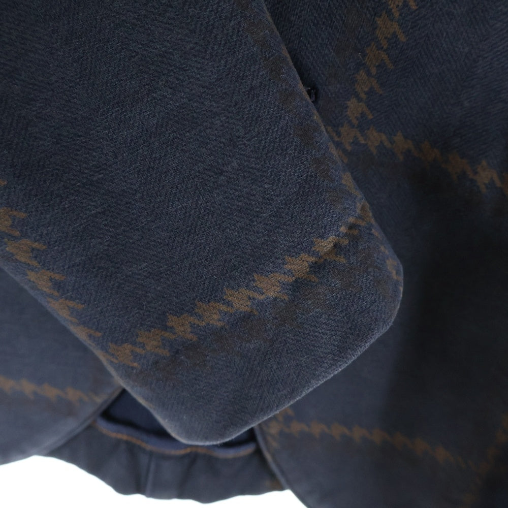 CIRCOLO 1901(チルコロ) チェック柄 シングルテーラードジャケット ネイビー/ブラウン