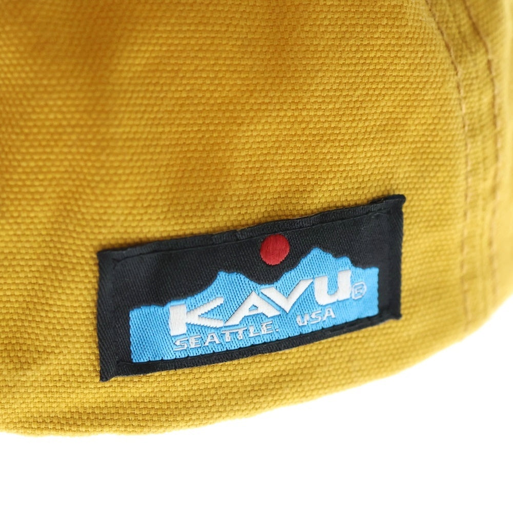 KAVU(カブー) Kロゴ 6パネル ベースボールキャップ 帽子 イエロー 19821043