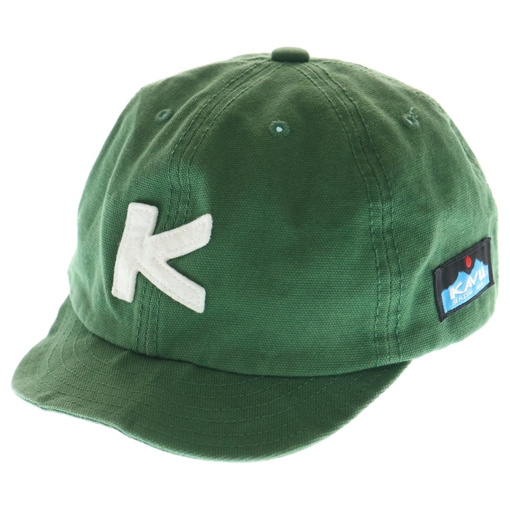 KAVU(カブー) Kロゴ 6パネル ベースボールキャップ 帽子 グリーン 19821043