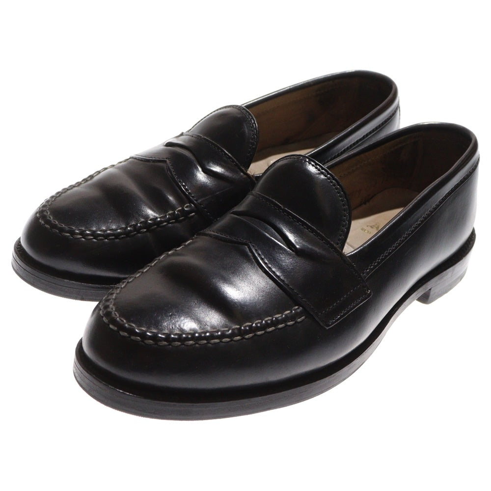 Alden(オールデン) コードバン ペニーローファー レザーコインローファー ブラック 987