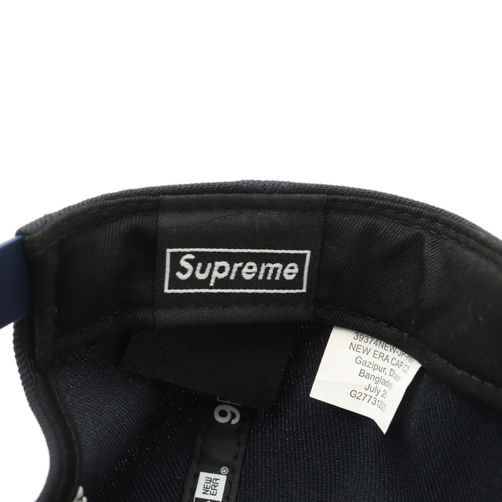SUPREME(シュプリーム) 25AW ×NEW ERA Sharp Spellout Adjustable Cap ニューエラ シャープ スペルアウト アジャスタブル 5パネルキャップ ネイビー