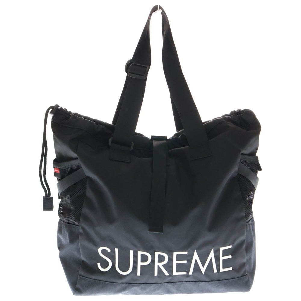 SUPREME(シュプリーム) 20SS ×THE NORTH FACE Adventure Tote ロゴ刺繍 ナイロン アドベンチャー トートバッグ ブラック NF0A4QT1
