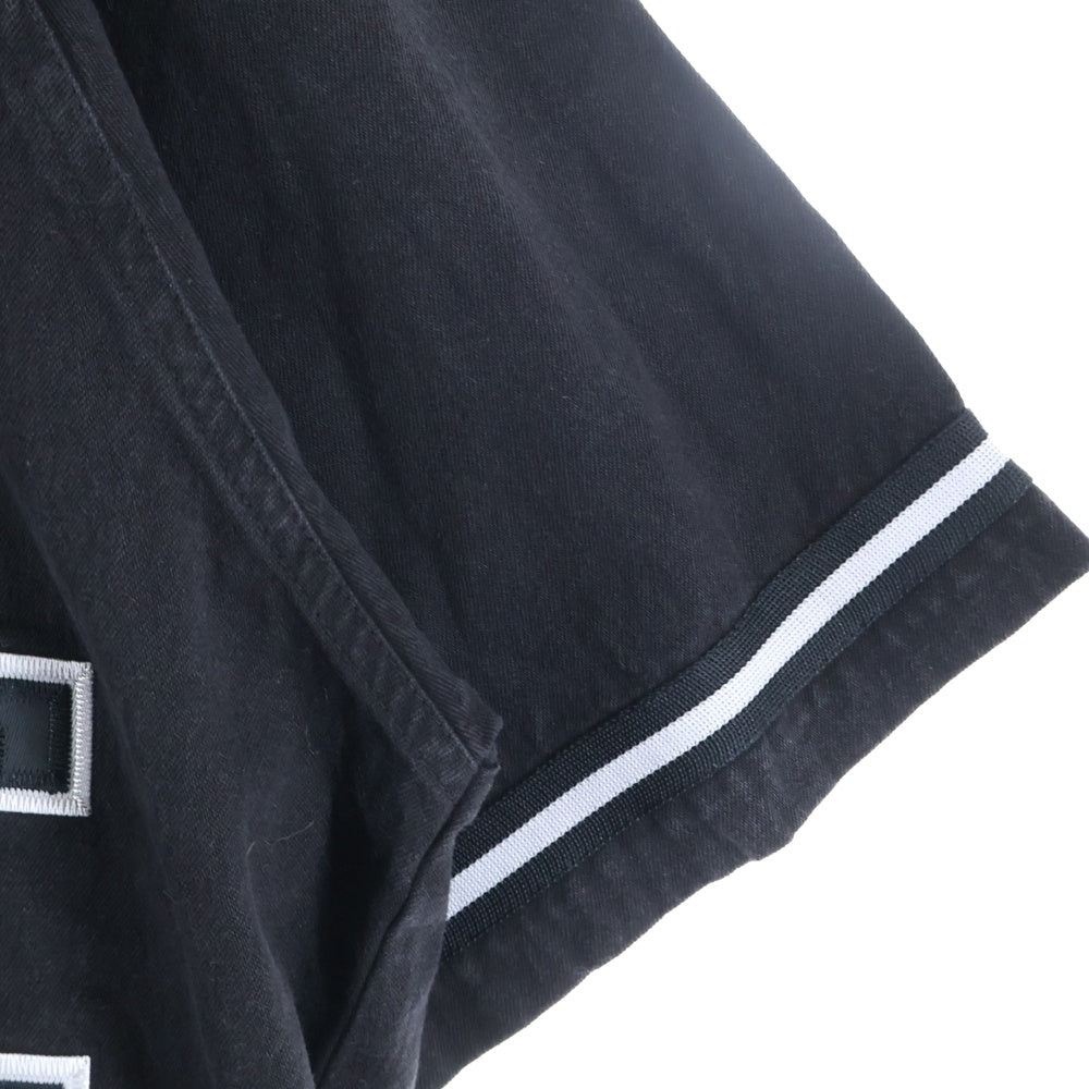 SUPREME(シュプリーム) 22AW Denim Baseball Jersey デニム ベースボール ジャージー 半袖シャツ ブラック