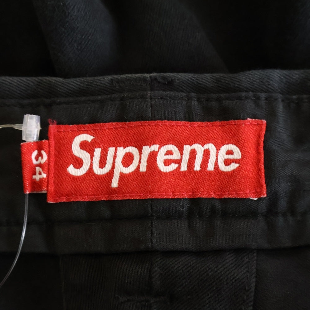 SUPREME(シュプリーム) 23AW Chino Pant ピンナップガール刺繍 チノ ワークパンツ ブラック