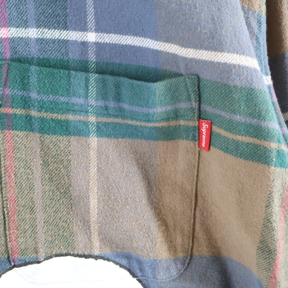SUPREME(シュプリーム) 20SS Daniel Johnston Plaid Shirt ダニエルジョンストン チェック柄 コットン 長袖シャツ ブラウン/グリーン