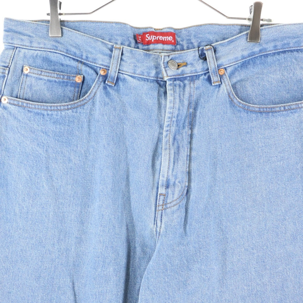 SUPREME(シュプリーム) 22AW Baggy Jean クラシックロゴ ジップフライ バギーデニムパンツ インディゴ
