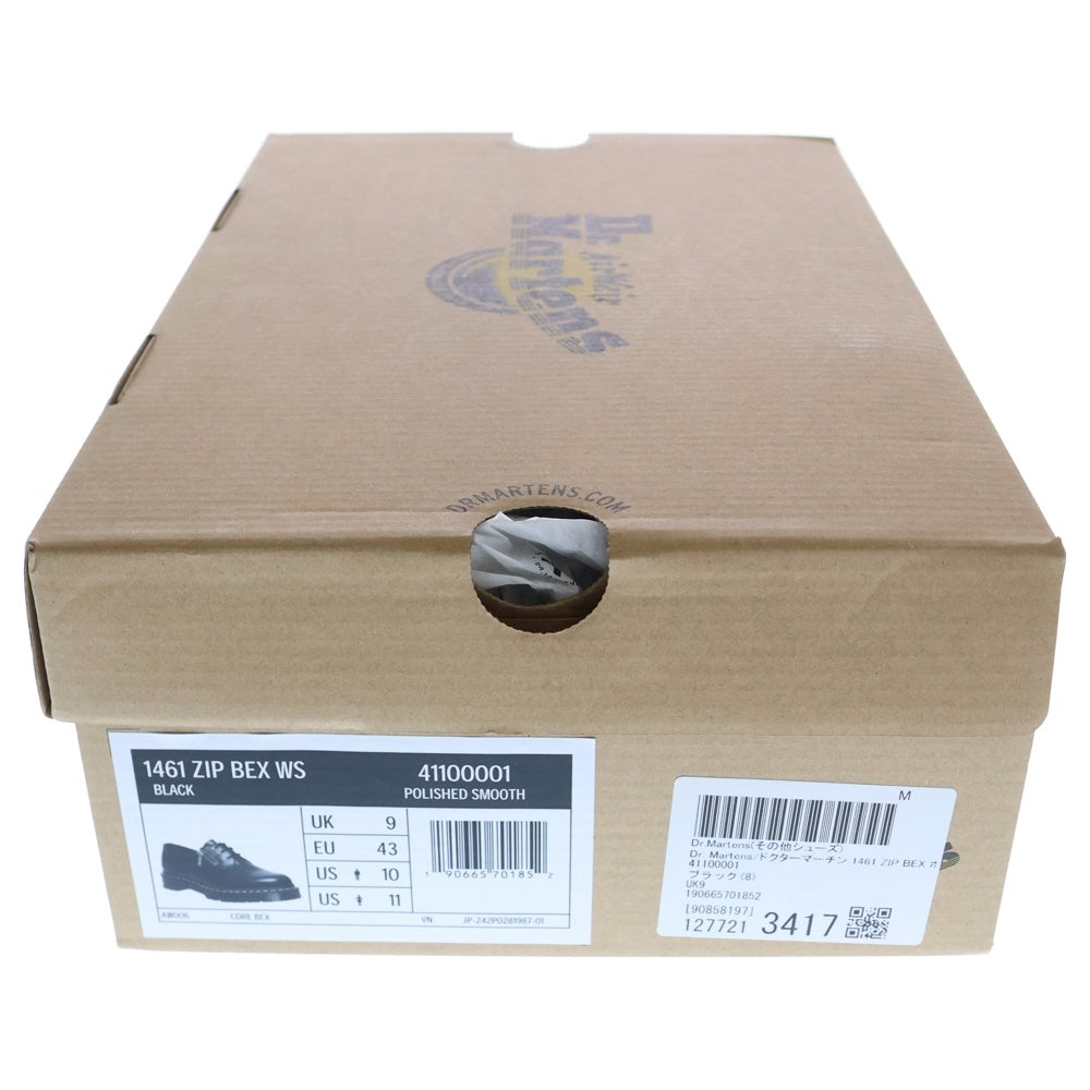 Dr.Martens(ドクターマーチン) 1461 ZIP BEX WS ジップ ベックス ホワイトステッチ レザー3ホールシューズ ブラック 41100001