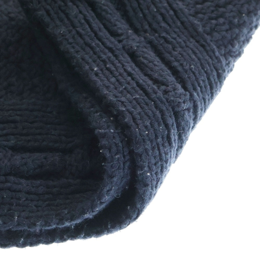 WTAPS(ダブルタップス) ウールケーブルニットマフラー ストール ネイビー