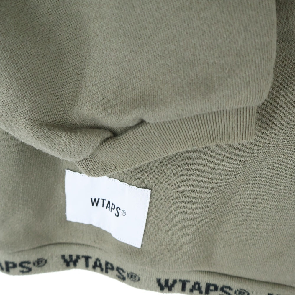 WTAPS(ダブルタップス) 20SS PYN.SMOCK/SWEATSHIRT.COPO ネックロゴプルオーバースウェットトレーナー スモック カーキ 201ATDT-CSM30