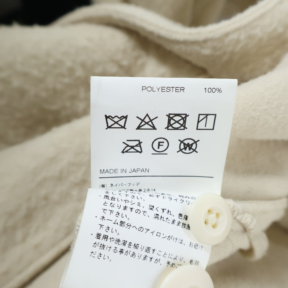 WTAPS(ダブルタップス) 18AW FLEECE NC E SHIRT LS フリースノーカラーロング長袖シャツ ベージュ 182AQNH-SHM05