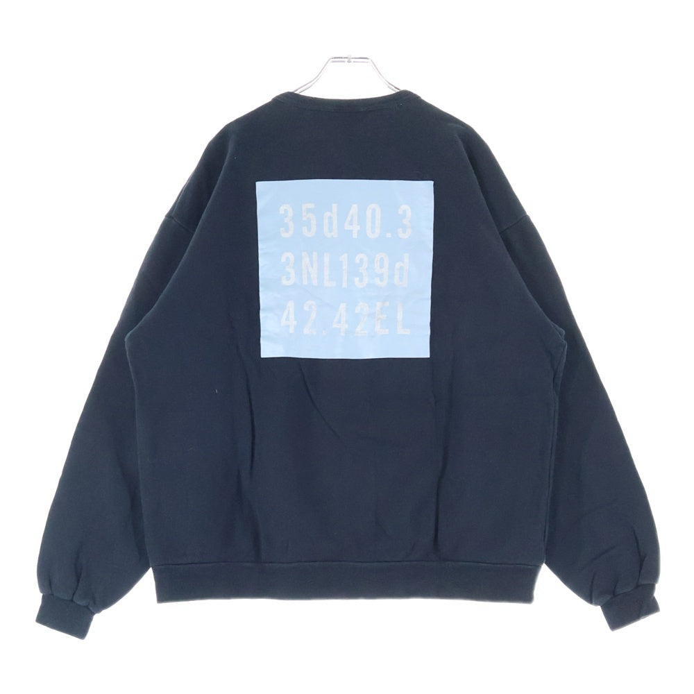 WTAPS(ダブルタップス) 18AW GPS SCREEN CREW NECK SWEAT SHIRT フロントロゴ バックプリント クルーネック スウェットトレーナー ブラック