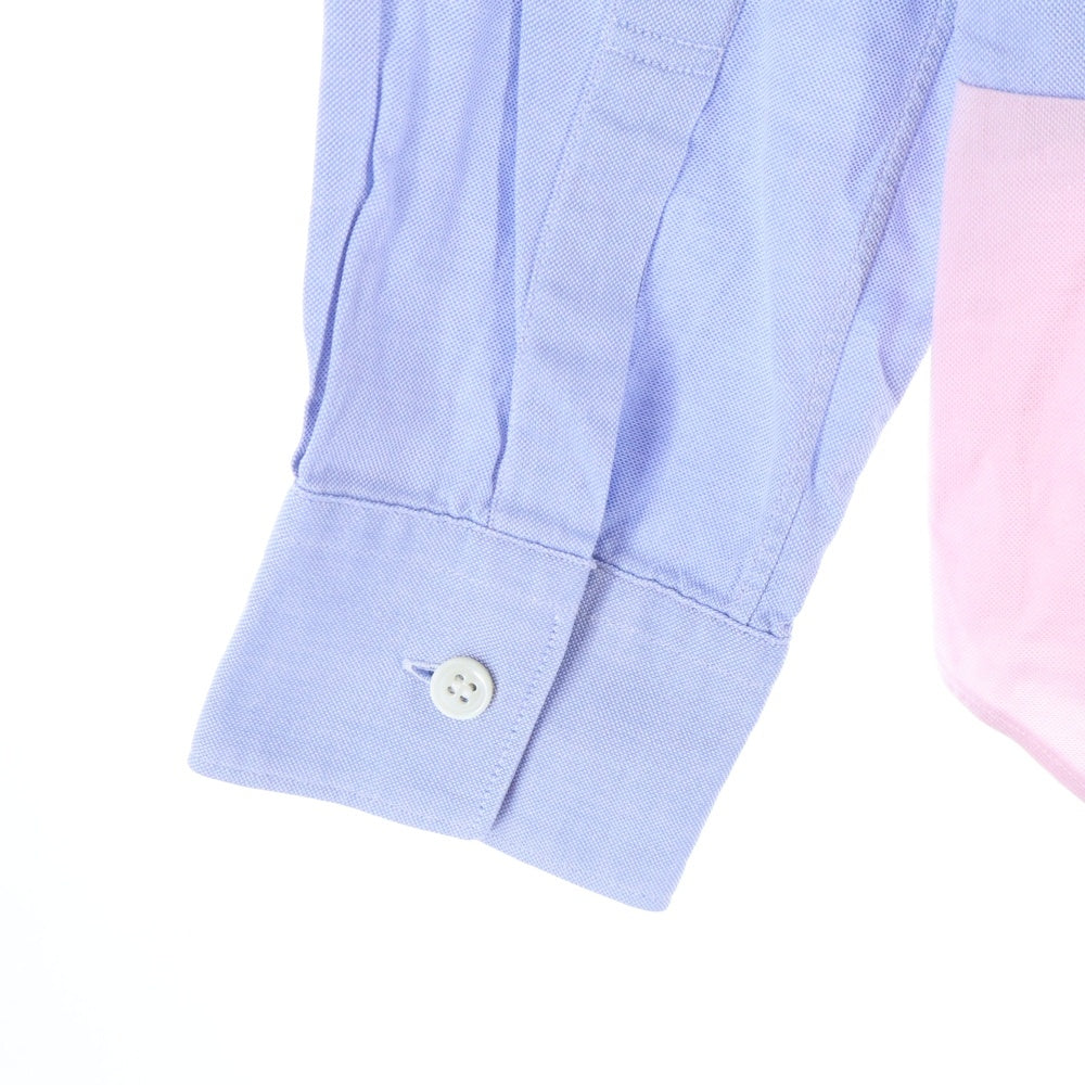 COMME des GARCONS SHIRT(コムデギャルソンシャツ) 13AW ドッキング加工 長袖ボタンシャツ ブルー/ピンク W21012