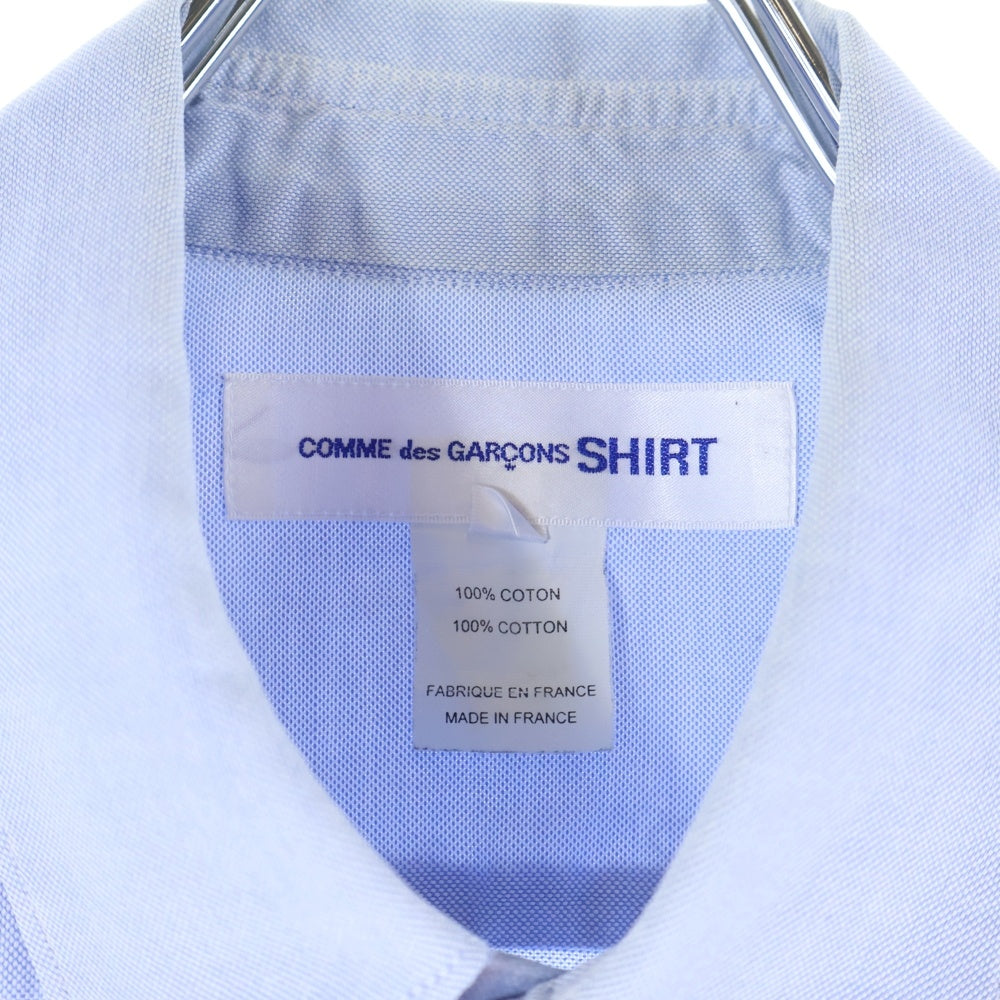 COMME des GARCONS SHIRT(コムデギャルソンシャツ) 13AW ドッキング加工 長袖ボタンシャツ ブルー/ピンク W21012