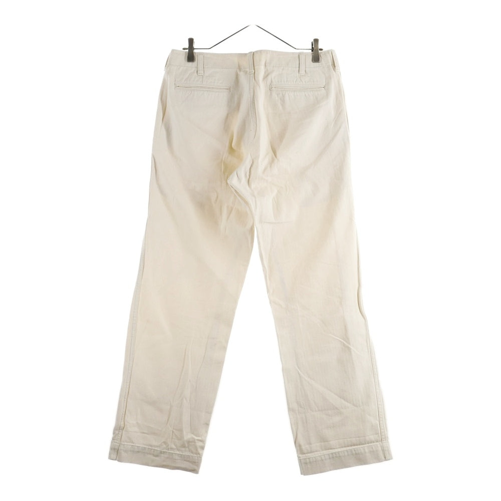 COMME des GARCONS HOMME(コムデギャルソンオム) 09SS AD2008 コットン ワイドストレートパンツ ホワイト HC-P050