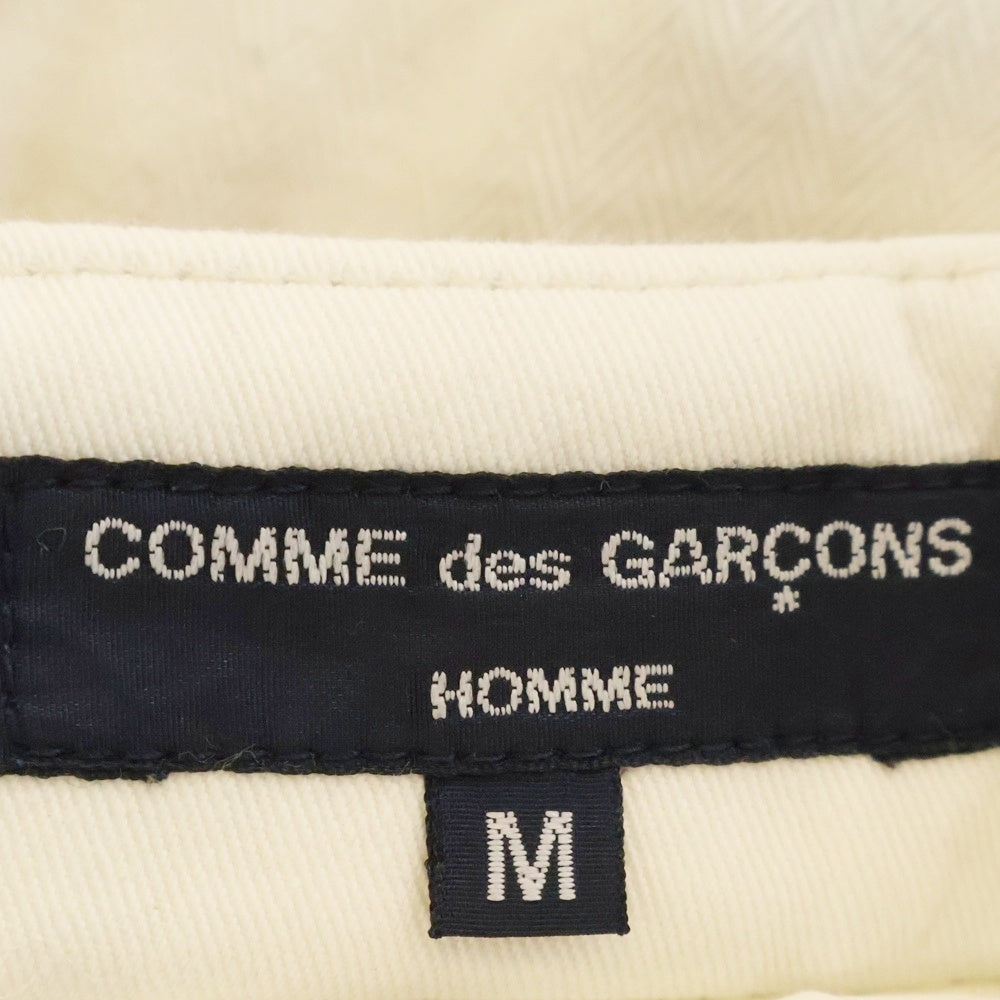 COMME des GARCONS HOMME(コムデギャルソンオム) 09SS AD2008 コットン ワイドストレートパンツ ホワイト HC-P050