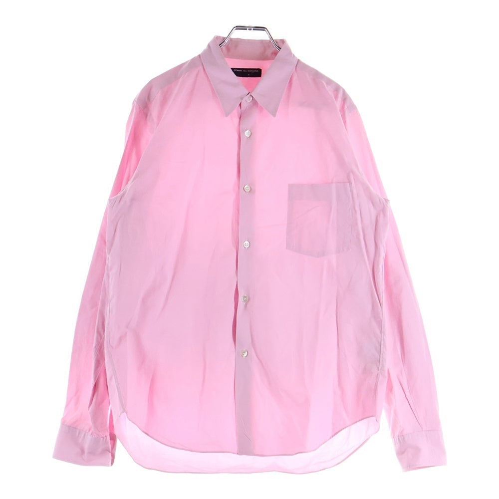 COMME des GARCONS HOMME(コムデギャルソンオム) 08SS AD2007 コットン レギュラーカラー 長袖シャツ ピンク HA-B024