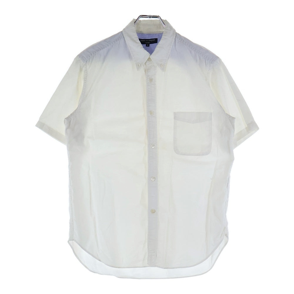 COMME des GARCONS HOMME(コムデギャルソンオム) 12SS AD2011 コットン レギュラーカラー 半袖シャツ ホワイト HI-B047